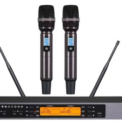 Uセクションワイヤレスマイク1対2ホーム会議室ステージエンターテイメントktvオーディオマイク歌スマートミュート