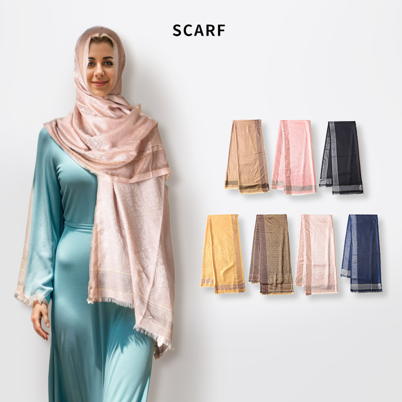 Solid Color Striped Scarves Square Scarves High-end And Exotic Styles Sunscreen Headscarves European And American Hot Selling Casual Large Scarves_voghion.com