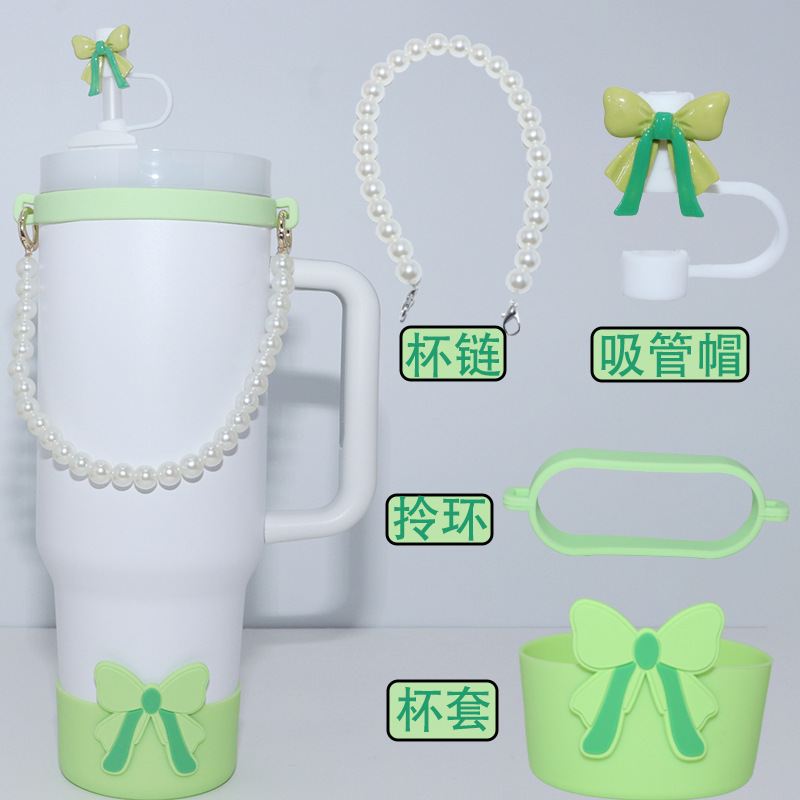スタンレーカップ ピンク アクセサリーセット 40オンス コンビネーションパック シリコンカップカバー ハンドルリング ラブストローキャップ カップチェーン|undefined