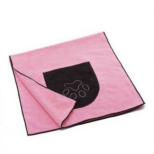 Cross-border wholesale microfiber dog cat pet towel absorbent quick-drying bath towel glove cleaning towel