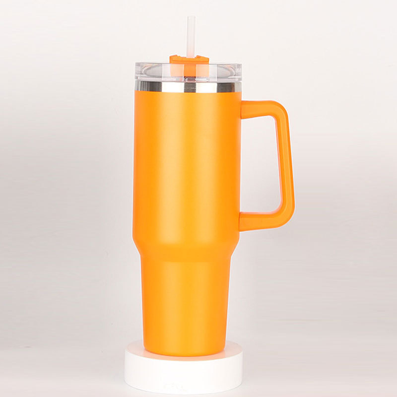 Comercio exterior 40oz taza de coche de acero inoxidable gran capacidad de aislamiento de doble capa retención de frío taza de hielo taza de cerveza de coche con mango