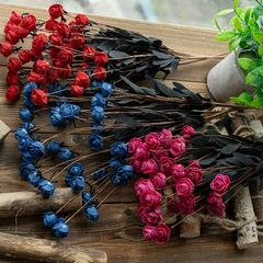 15 heads of PE foam small rose foreign trade simulation flowers wholesale fake flowers wedding celebration home decoration cross-border MW09902