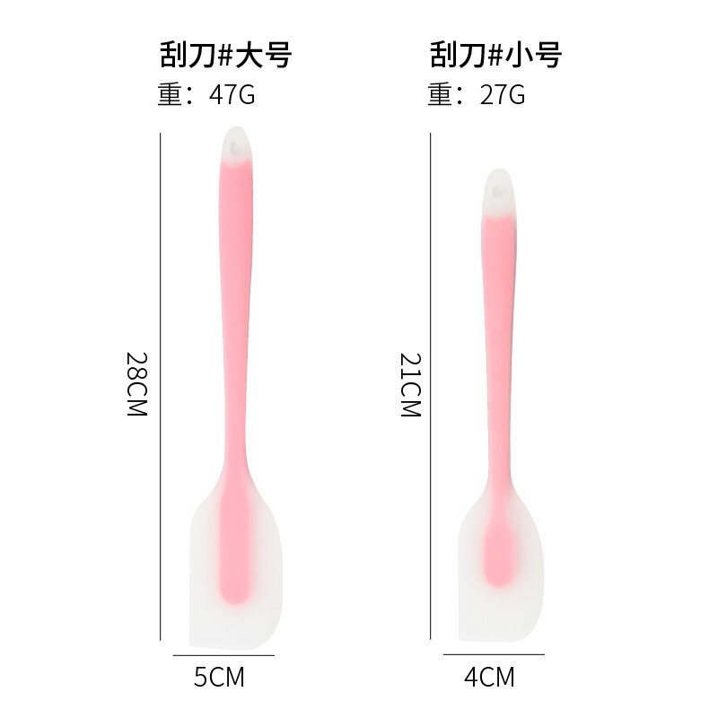 耐高温一体半透明シリカゲルスクレーパー家庭用ケーキ焙煎ツール果泥クリーム攪拌スクレーパーツール|undefined