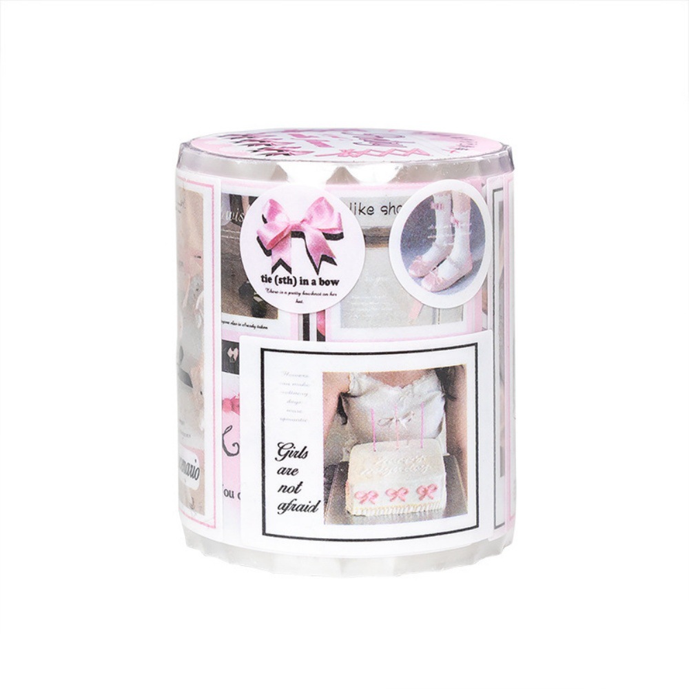 Nueva cinta adhesiva coreana inswind seda serie de sueños de ballet cuentas de mano decoración de tarjetas pegatinas paisajísticas cinta adhesiva