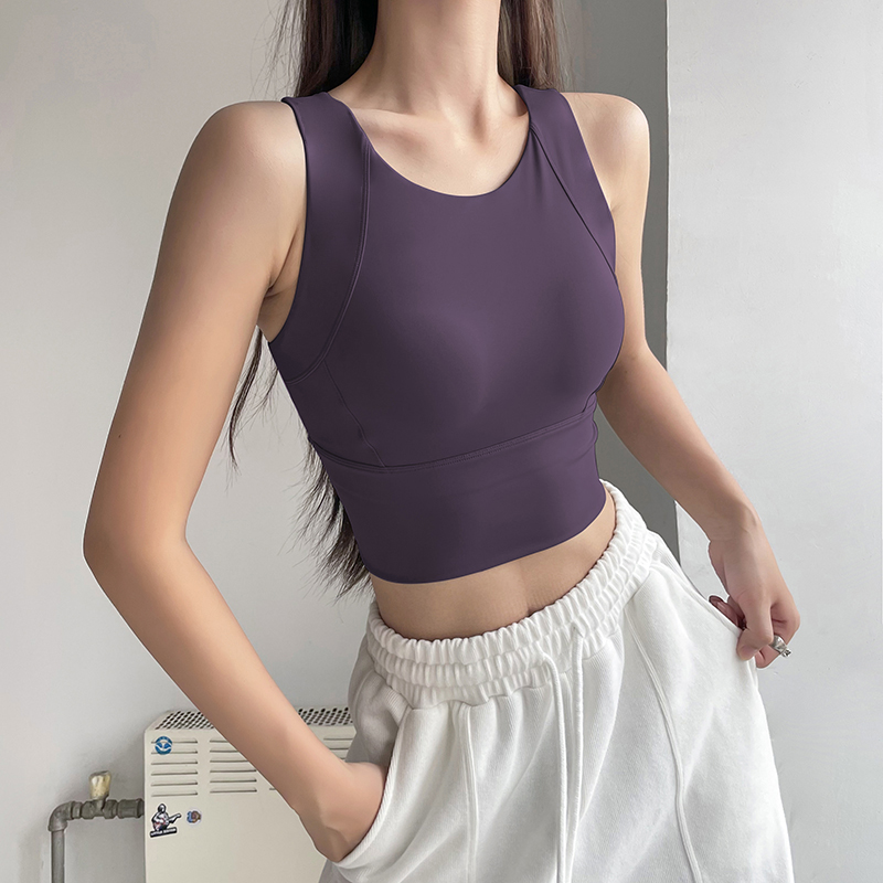 Ropa interior deportiva de una pieza que absorbe los golpes para correr desgaste exterior chaleco de yoga de una pieza 2023 nuevo sujetador de fitness para mujeres