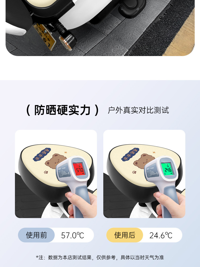Electric Vehicle Seat Cover Waterproof Sunscreen Special Seat Cushion for Emayadi Tall Bell Battery Tram Heat Insulation Rainproof Cushion Cover