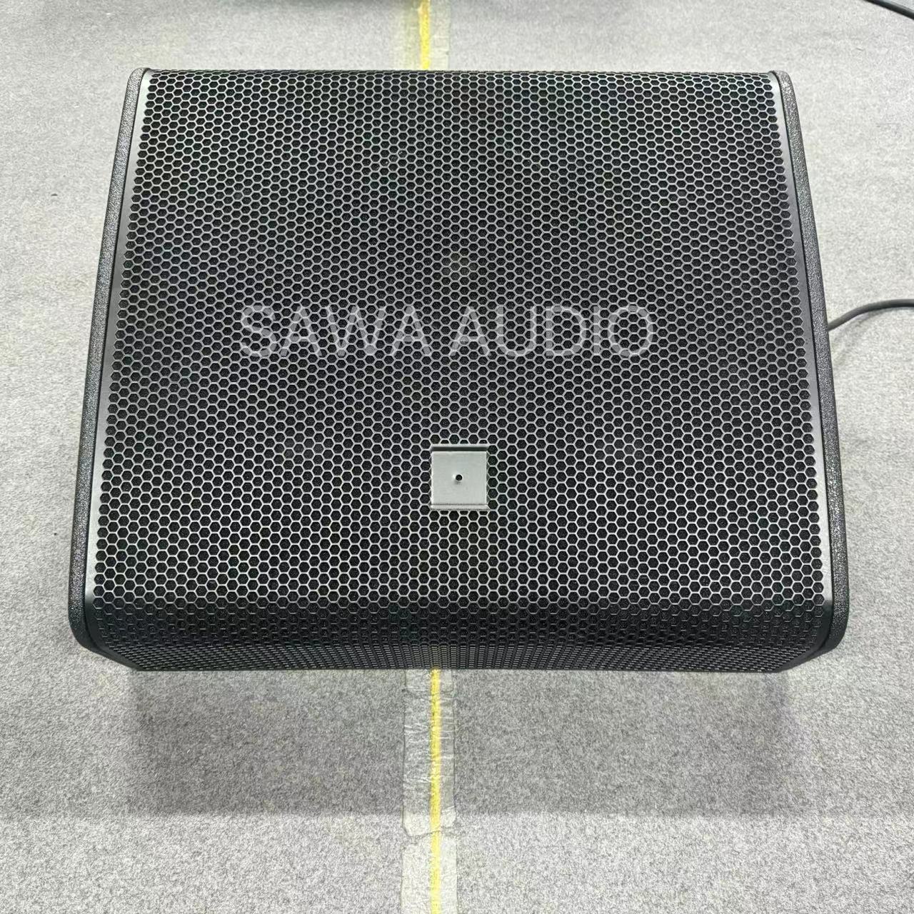 Doble 12 pulgadas de sonido de retorno altavoz profesional al aire libre altavoz de alta potencia conferencia bar escenario de sonido de matriz de línea