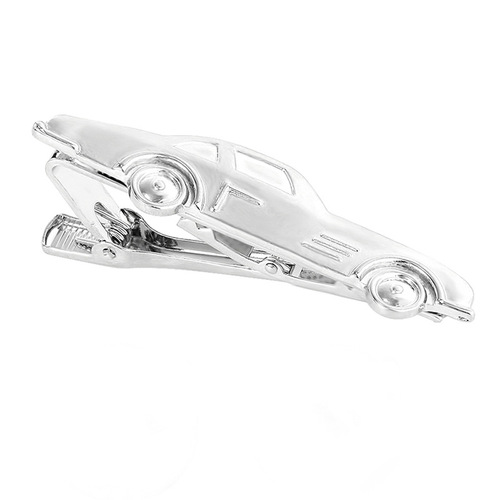 Cross-border best-selling men's shirt suit tie clip minimalist business formal silver blue tie clip