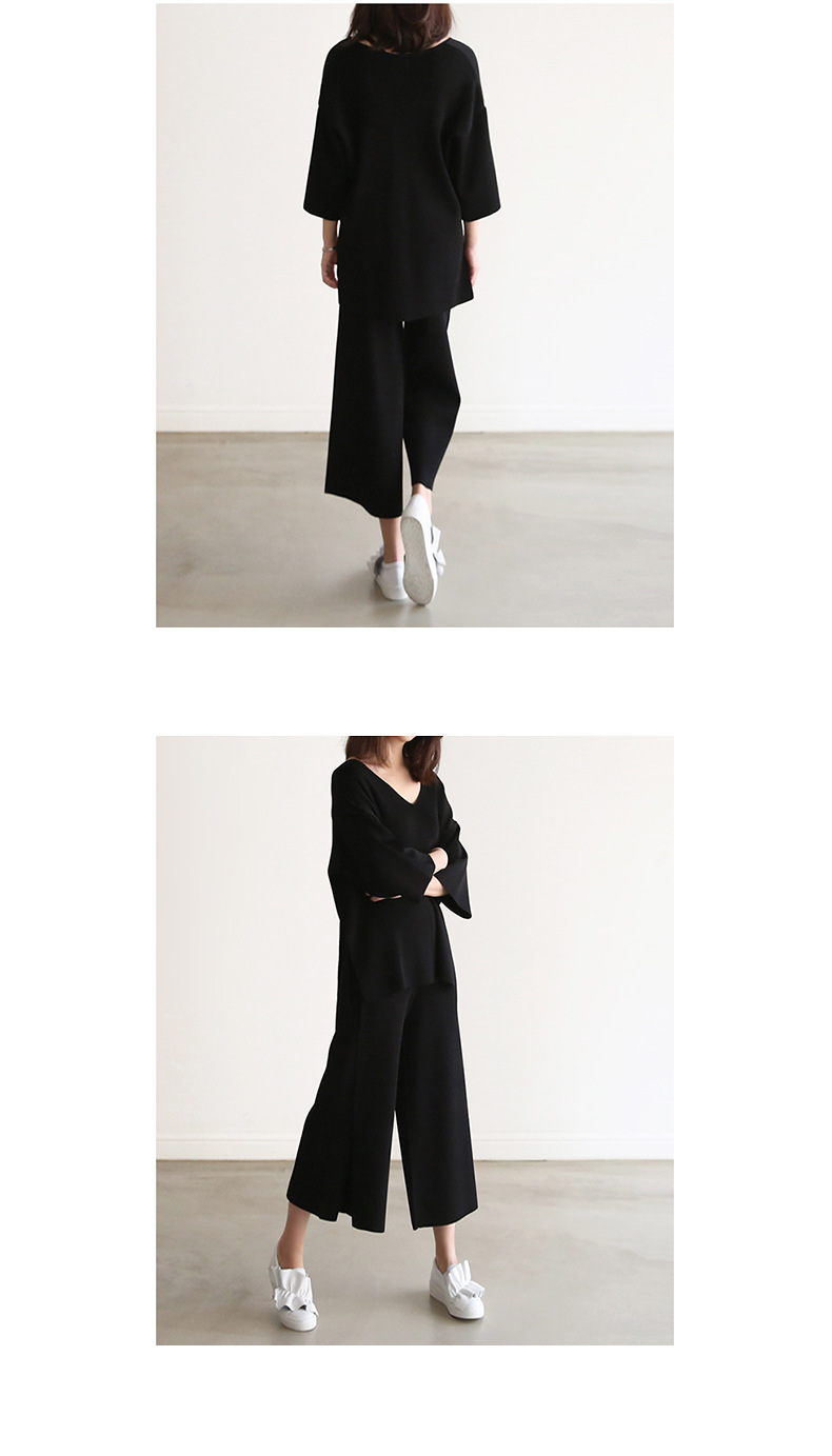Wide-leg Pants Set 9