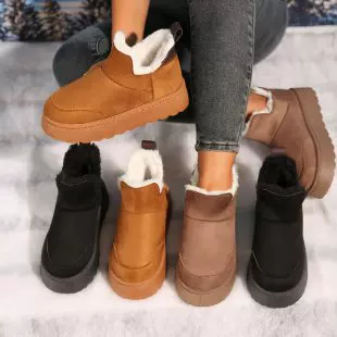 Keep warm non-slip winter mesh comfortable universal boots platform, internet celebrity