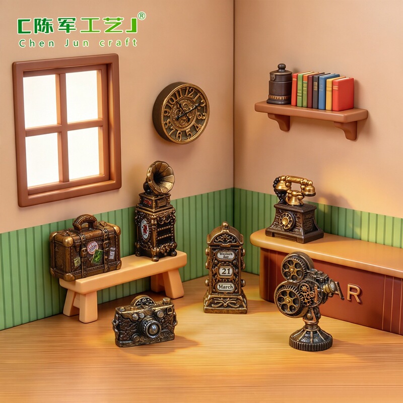 Micro Landscape Creative Retro Luxury Appliance Series Dollhouse DIY Decoration Accessories Mini Desktop Ornaments Micro Landscape Creative Retro Luxury Appliance Series Dollhouse DIY Decoration Accessories Mini Desktop Ornaments
