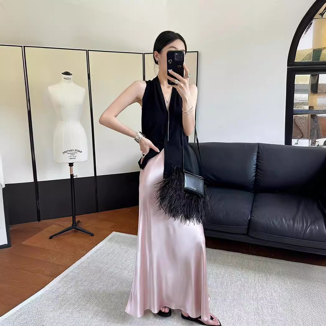 Summer elegant pleated skirt
