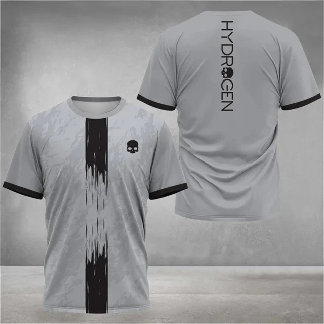 Deportes para hombres malla transpirable suelta camiseta de manga corta venta directa de fábrica moda 3D impresión digital spot