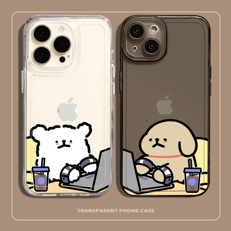 Apple 16 Couple iPhone14 Work 13promax New 12mini Cute 11 Work Dog Mobile Phone Shell