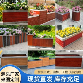 建筑护栏;环卫垃圾桶;花箱