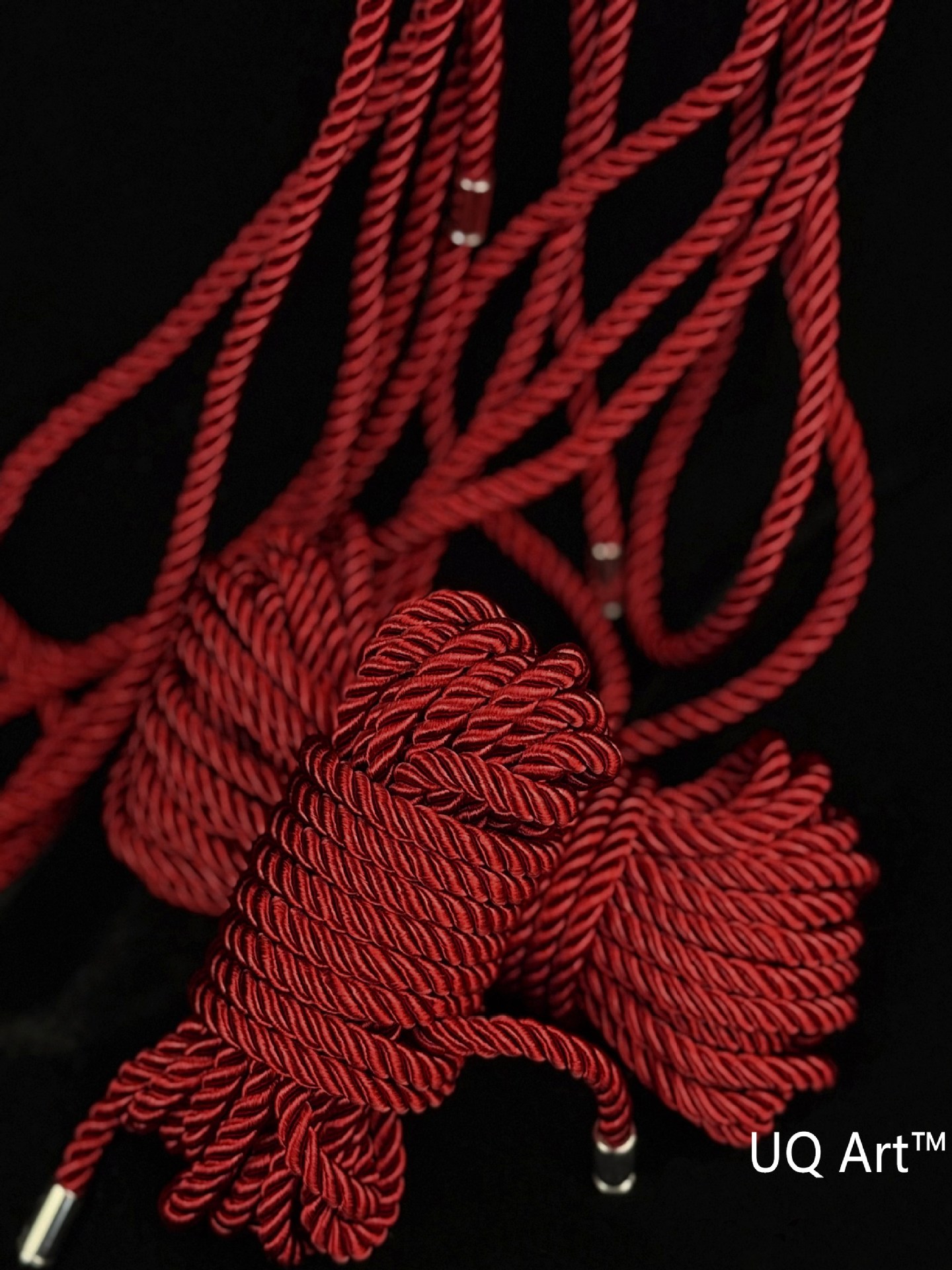 UQ有圈 送教程彩色日式捆绑丝绳麻绳绳艺绳缚打结艺术绳子