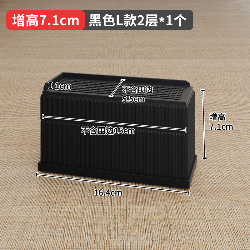 国境を越えたアマゾンの黒色家具ベッドが高くなった足マット2 358インチテーブルソファーキャビネットtpu滑り止めオーバーレイ