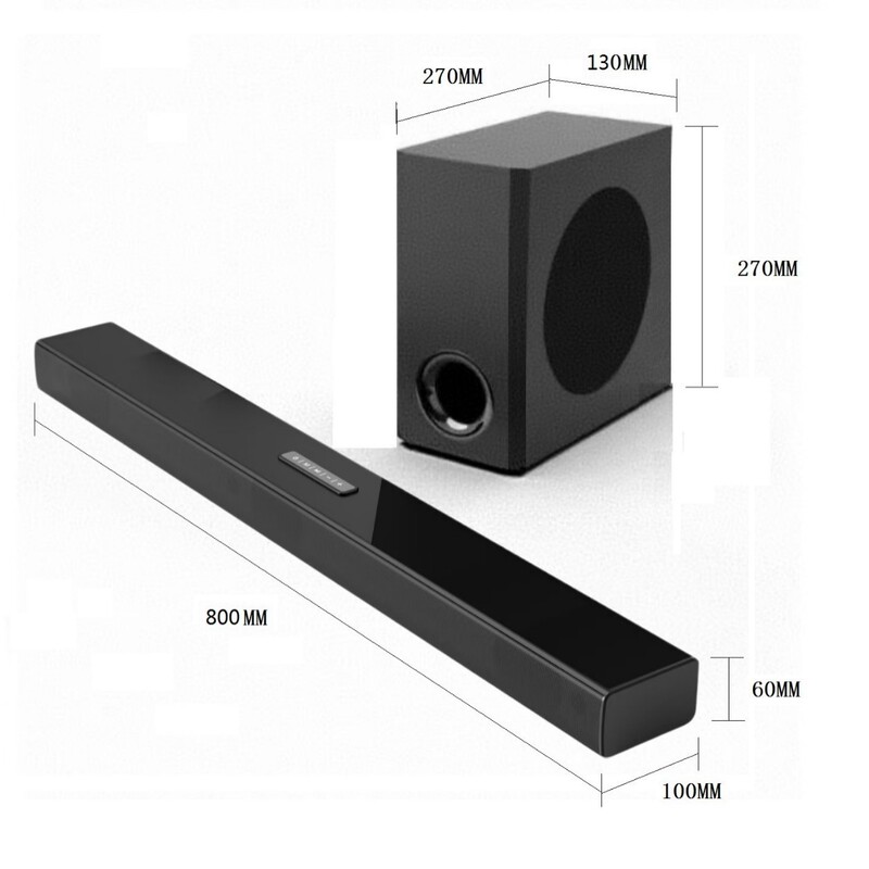 Cross-Border Soundbar Subwoofer Home Theater Projector Tv Speaker Soundbar Bluetooth Speaker