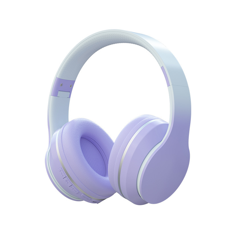 国境を越えた人気商品 DR56 ワイヤレスBluetoothヘッドセット 子供用ゲーム、オンライン授業、通話用 グラデーションカラー ゲーミングヘッドセット|undefined