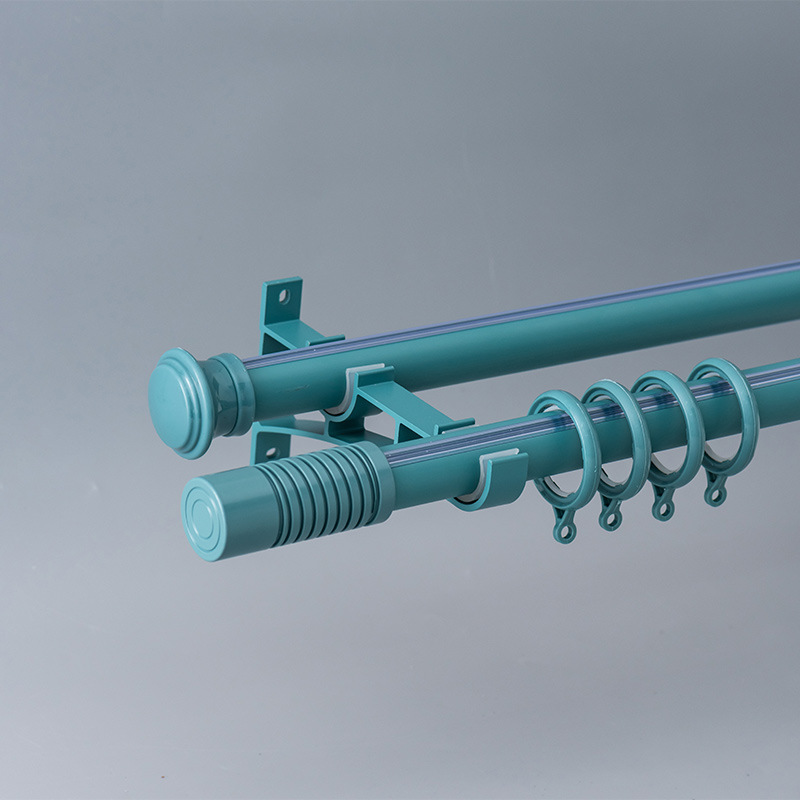 Moda gruesa de carga durable aleación de aluminio varilla romana de lujo cortina pista mudo Luz de lujo cortina varilla Romana