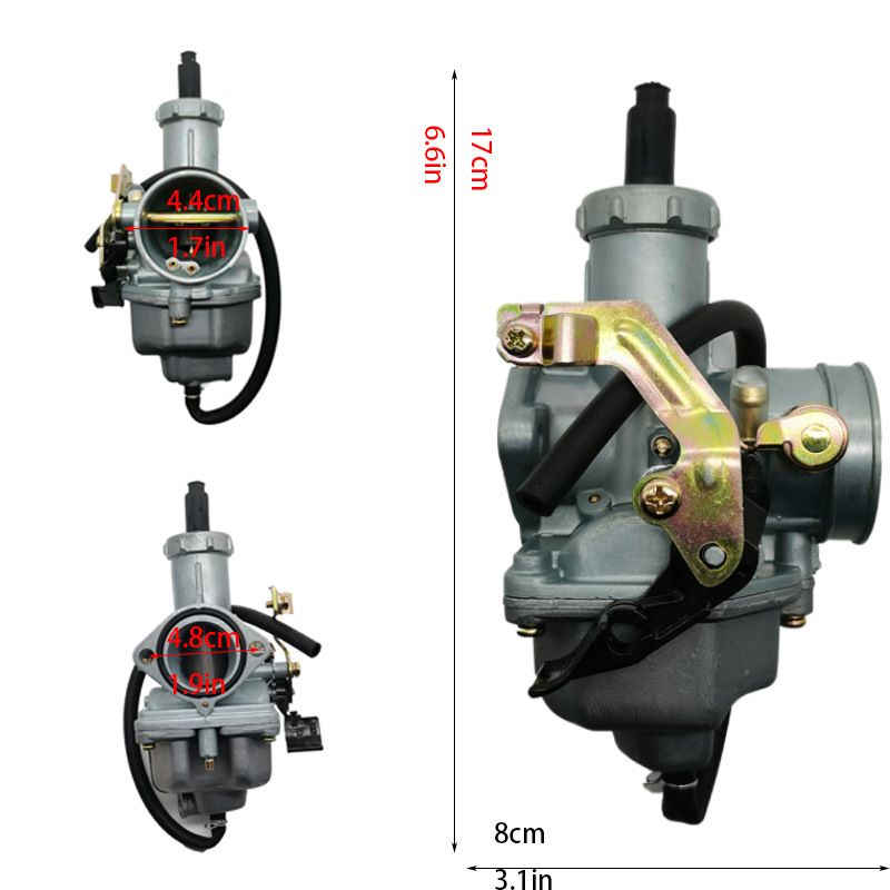 Pz30 Pull-Cord Choke Motorcycle Carburetor 200Cc 250Cc Off-Road Motorcycle Parts Durable