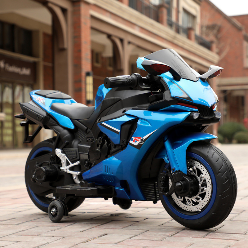 Coche eléctrico para niños, motocicleta, bebé grande de 2 a 8 años, hombre y mujer pueden viajar, coche de batería recargable, cochecito de juguete