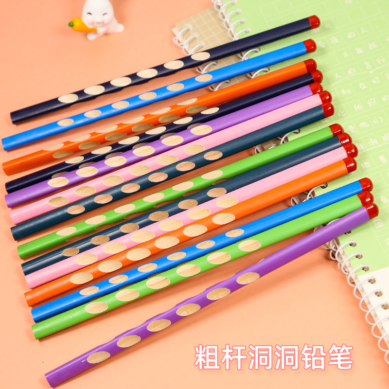 Strap grueso Strap delgado triángulo agujero de lápiz de corrección de postura de escritura práctica de escritura 2bhb lápiz LOGO personalizado
