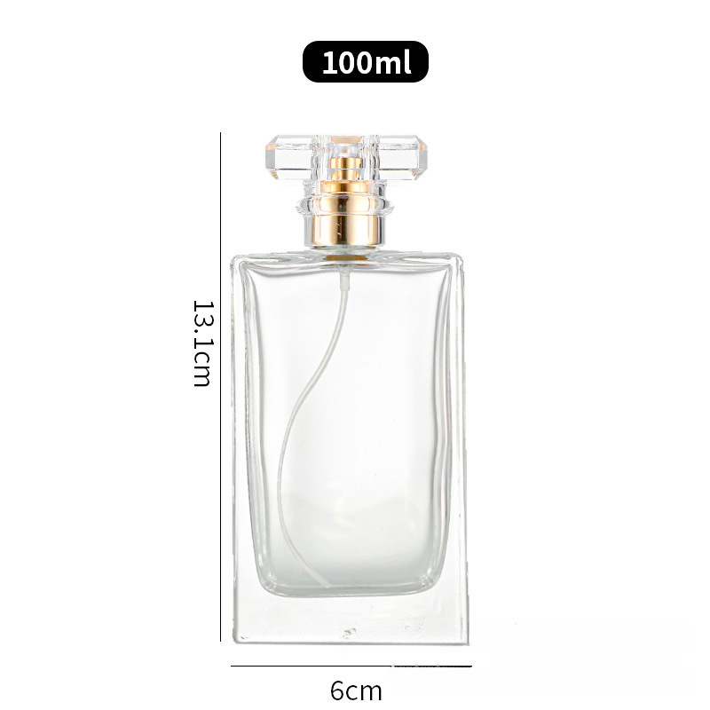 现货批发透明玻璃香水瓶30ml50ml香氛分装瓶带泵头空瓶|undefined