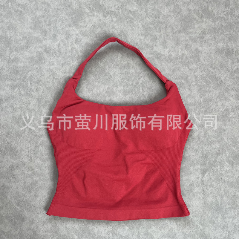 Transfronterizos Europa y América DF mujeres sin pantalones cuello largo chaleco de acondicionamiento físico hermosa espalda cuerpo de forma anti-descalzo mujeres