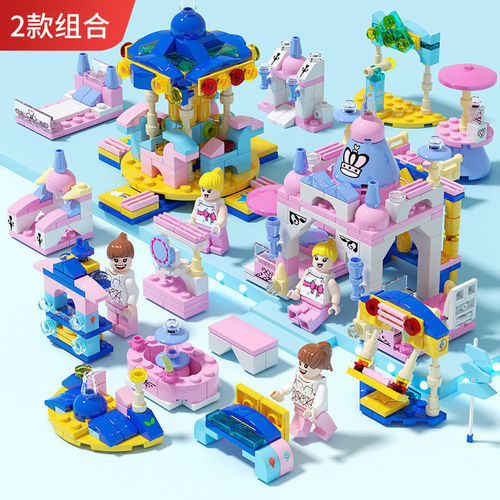 Compatible with LEGO mini fire truck police car tank series enlightenment educational building block toys for boys and girls