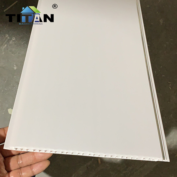 Techo de baño con refuerzo de PVC simple azulejos de techo panel de pared impermeable