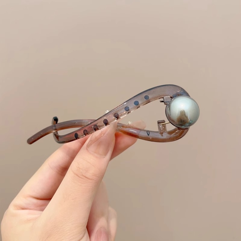 Temperamento coreano de alta gama gelatina pudín torsión clip cabello de alta calidad un clip de estilo estilo estilo de cabello