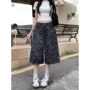 迷彩夏季新款直筒七分裤