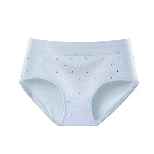 Carefully selected pure cotton women's underwear, printed women's cotton underwear, mid-waist antibacterial underwear for women, wholesale