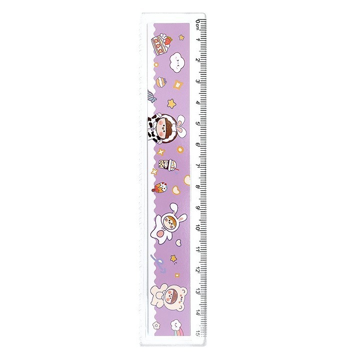 漫画定規高価値 15cm 波プラスチック定規学生かわいい描画測定ツール小さなギフト卸売|undefined