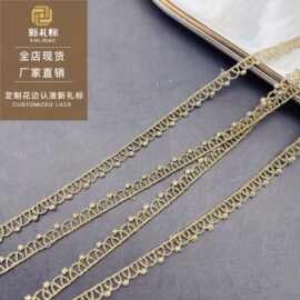 金色花边单边小条码简约百搭洛丽塔配饰蕾丝金线辅料花边