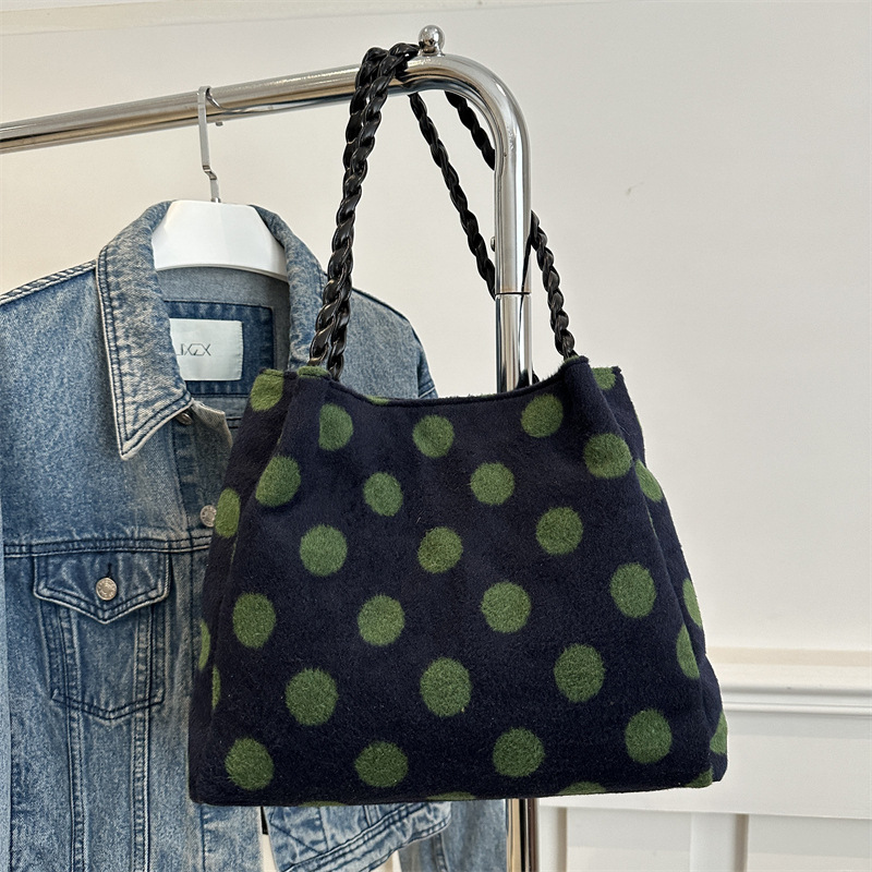 Casual relajado gran capacidad bolso de lana para mujeres 2024 nuevo otoño invierno viaje mochila bolso de mano bolsa de mano