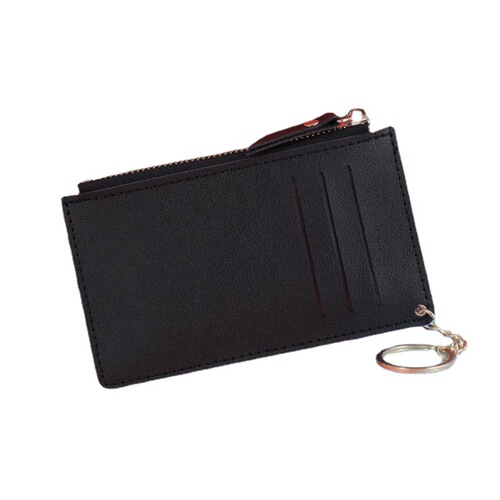 Korean style zipper women's multi-card slot coin purse multi-function card holder bank card PU bus card holder candy color