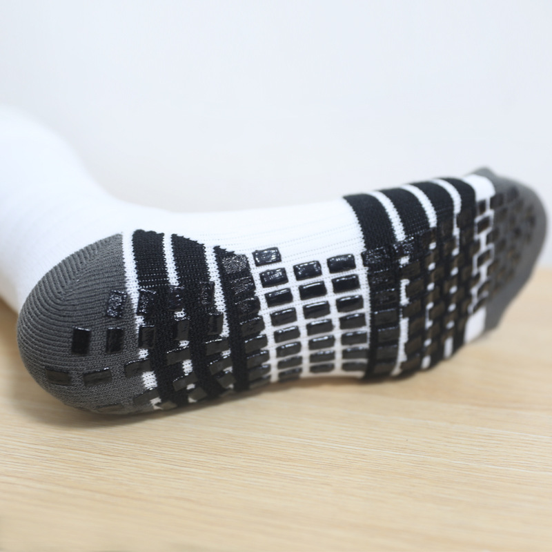 Calcetines de fútbol de dispensación profesional toalla engrosada inferior silicona resistente al desgaste tira antideslizante calcetines deportivos transpirables entrenamiento de absorción de choque