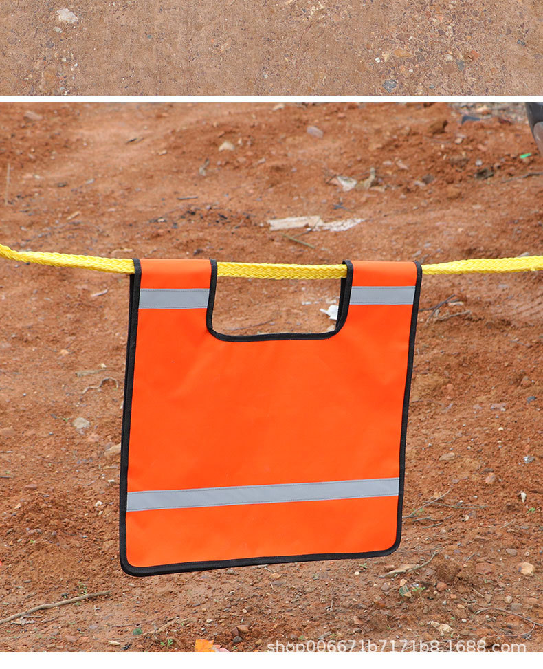 Off-Road Trailer Rope Flag Safety Outdoor Rescue Cable Flag Equipment Winch Safety Flag Bulletproof Cushion Reflective Flag