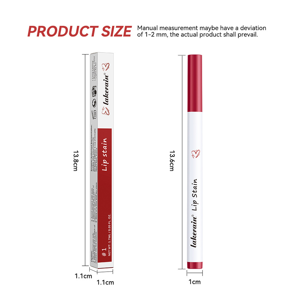 lakerain lip liner pen matte, not easy to stick to the cup, smooth lip liner pen undefined