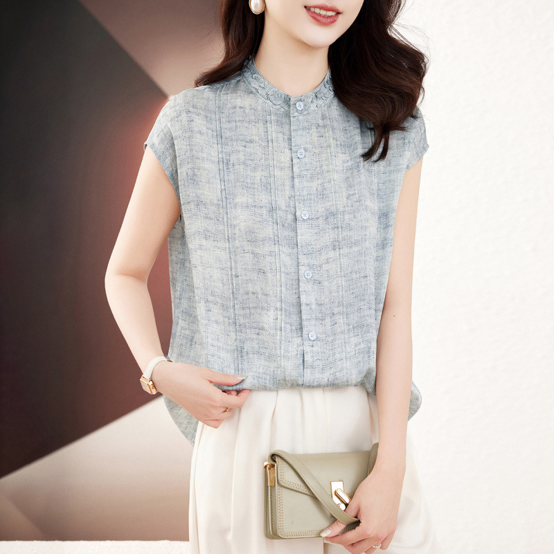 Hangzhou Elastic Double-Georgette Silk Shirt for Women, Summer Top with a Stylish Design, Casual High-Quality Mulberry Silk Shirt Cardigan Hangzhou Elastic Double-Georgette Silk Shirt for Women, Summer Top with a Stylish Design, Casual High-Quality Mulberry Silk Shirt Cardigan