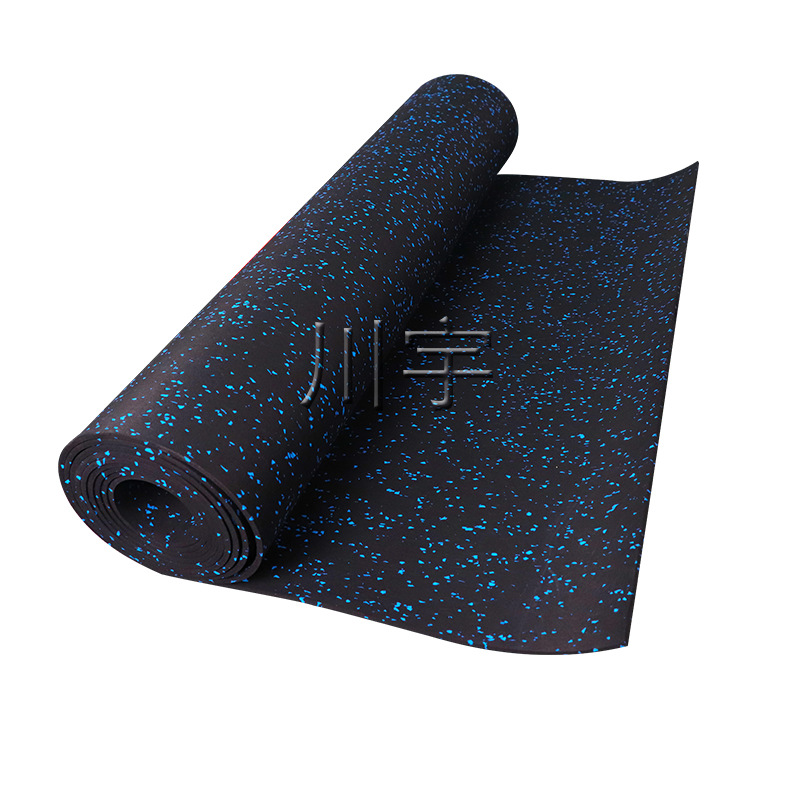 室内地面减震橡胶卷材健身房360私教地胶垫运动消音地毯批发定制