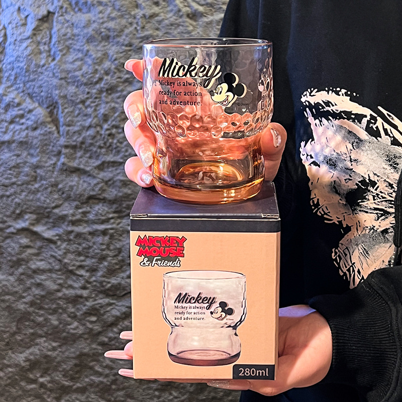 Nuevo tipo de taza de vidrio caja de regalo martillo retrógrado taza de agua potable taza de jugo taza de vidrio taza de moda taza transparente