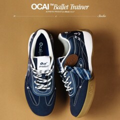 【Ocai】バレエトレーナー スプルースオーク 馬術ブルー バレエトレーニングシューズ