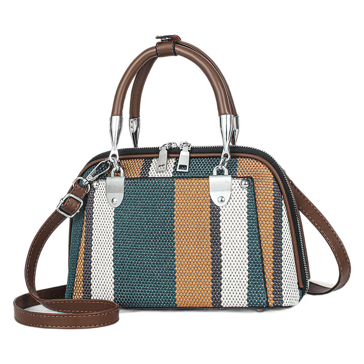 Bolso de mano, bolso de hombro, bolso de moda, bolso a rayas, bolso de moda, bolso de viaje universal.