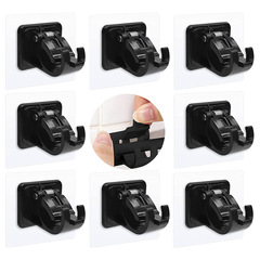 curtain rod hook curtain rod clip fixer no-drill adhesive support clip bar door curtain telescopic rod sticky hook
