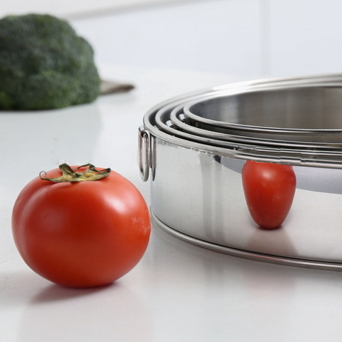 304 stainless steel 60 mesh round flour sieve thickened fine mesh filter dense hole powdered sugar mesh sieve baking tools