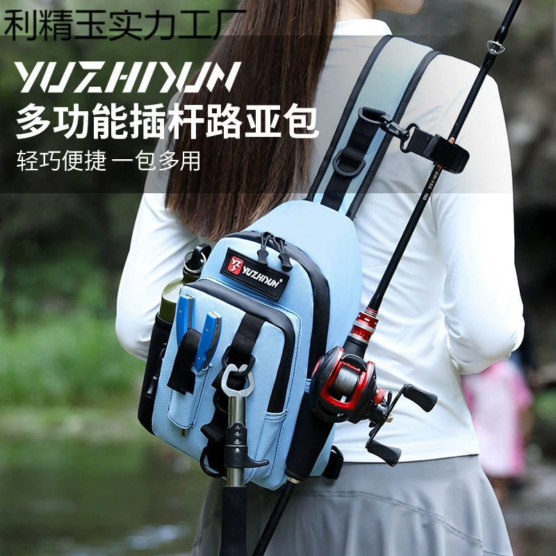 Новая сумка Luya, многофункциональная сумка через плечо на одно плечо, портативная сумка для хранения на открытом воздухе, водонепроницаемая сумка для рыболовных снастей