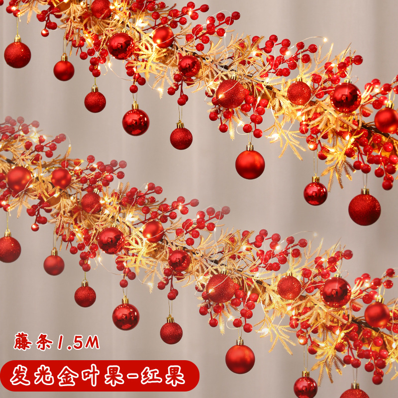 2024 decoración de Año Nuevo Festival de Primavera ambiente fu carácter colgante ratán Año Nuevo puerta colgante escalera barandilla diseño suministros